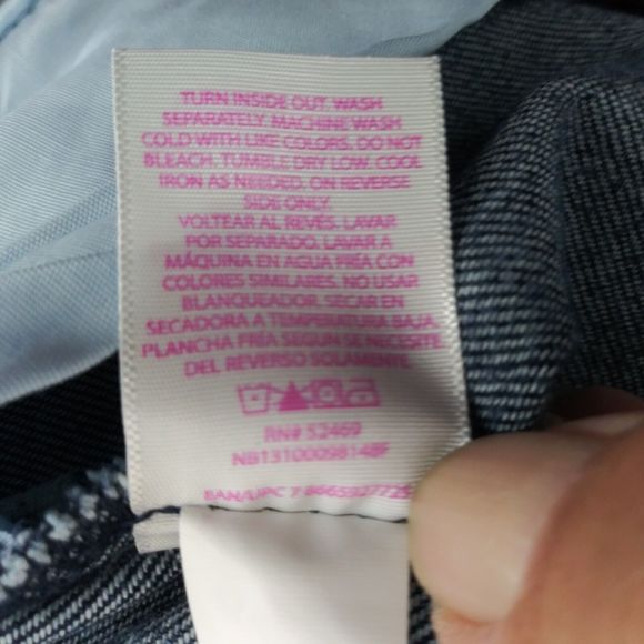 No Boundaries Jeans Womens Juniors Size 15 Blue High Rise Tapered Style Leg - Picture 11 of 11